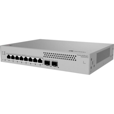 Switch HUAWEI Administrable 8 puertos capa 2 No Poe S220S-8T2J,S220S-8T2J,S220S-8T2J (8*10/100/1000BASE-T ports, 2*2.5GE SFP ports, built-in AC power, Fanless) 2 años de garantia
